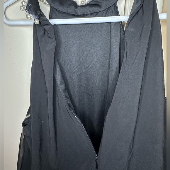 MSK Black Jumpsuit with pearl collar - Size M - Picture 6 of 10